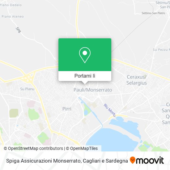 Mappa Spiga Assicurazioni Monserrato