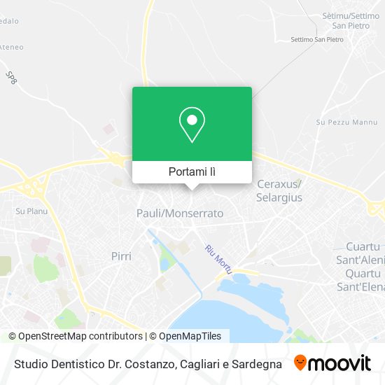 Mappa Studio Dentistico Dr. Costanzo
