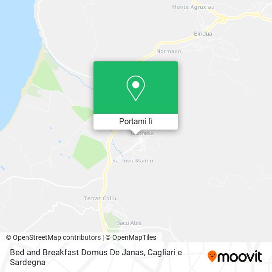 Mappa Bed and Breakfast Domus De Janas