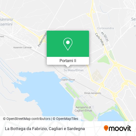 Mappa La Bottega da Fabrizio
