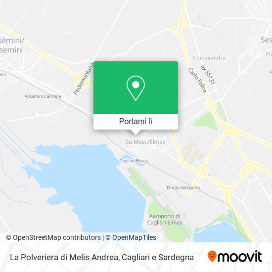 Mappa La Polveriera di Melis Andrea