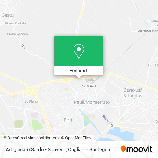 Mappa Artigianato Sardo - Souvenir