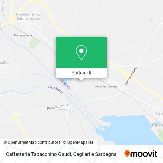 Mappa Caffetteria Tabacchino Gaudì