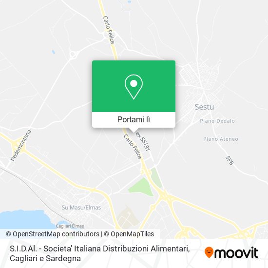 Mappa S.I.D.Al. - Societa' Italiana Distribuzioni Alimentari