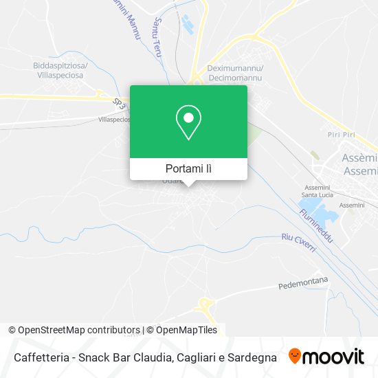 Mappa Caffetteria - Snack Bar Claudia