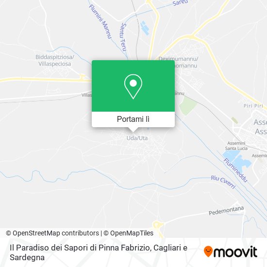 Mappa Il Paradiso dei Sapori di Pinna Fabrizio