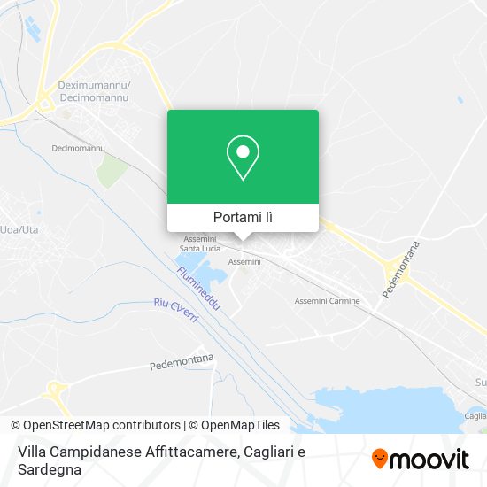 Mappa Villa Campidanese Affittacamere