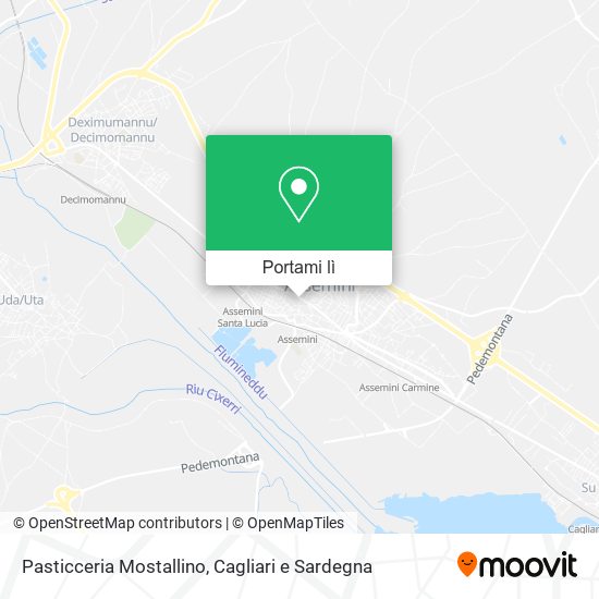 Mappa Pasticceria Mostallino