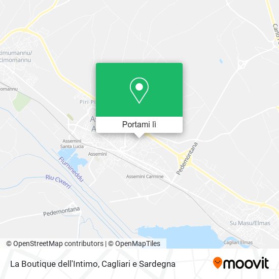 Mappa La Boutique dell'Intimo