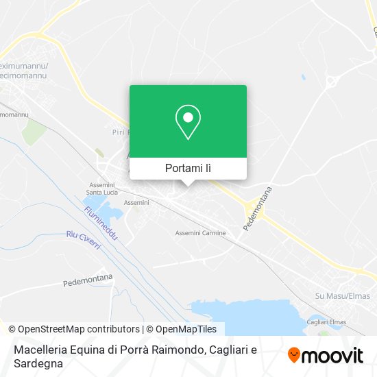 Mappa Macelleria Equina di Porrà Raimondo