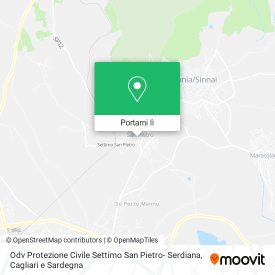 Mappa Odv Protezione Civile Settimo San Pietro- Serdiana