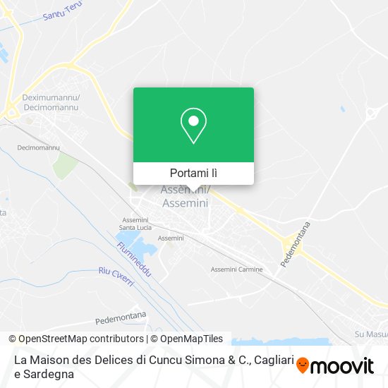 Mappa La Maison des Delices di Cuncu Simona & C.