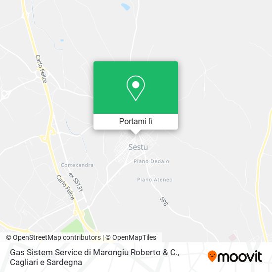 Mappa Gas Sistem Service di Marongiu Roberto & C.