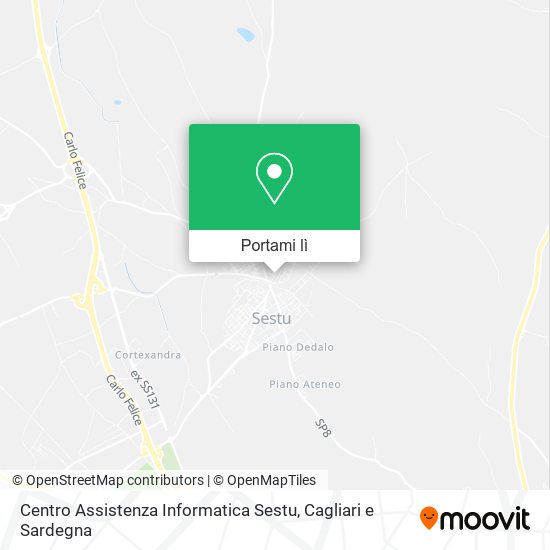 Mappa Centro Assistenza Informatica Sestu