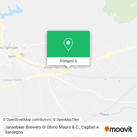 Mappa Janasbeer Brewery di Obino Mauro & C.