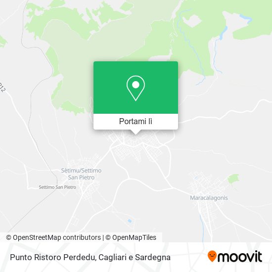 Mappa Punto Ristoro Perdedu
