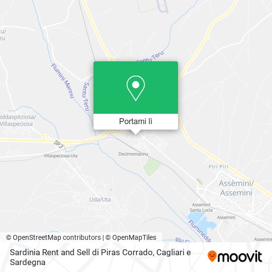 Mappa Sardinia Rent and Sell di Piras Corrado