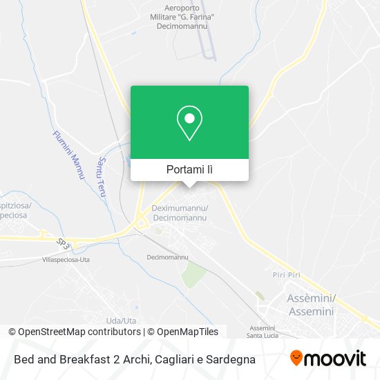Mappa Bed and Breakfast 2 Archi