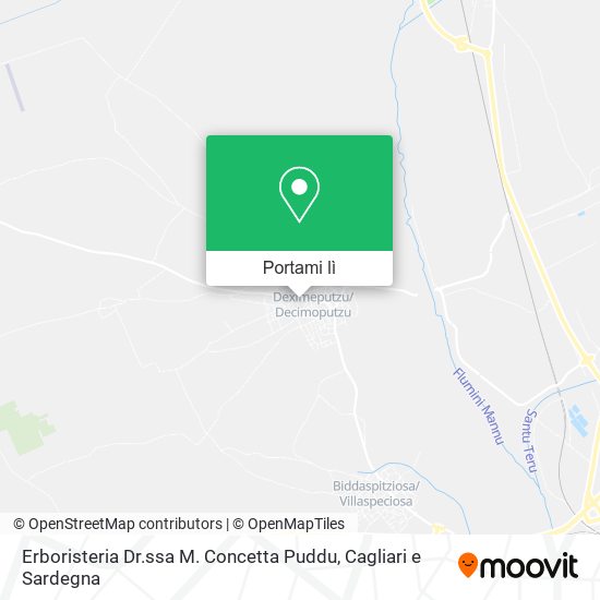 Mappa Erboristeria Dr.ssa M. Concetta Puddu