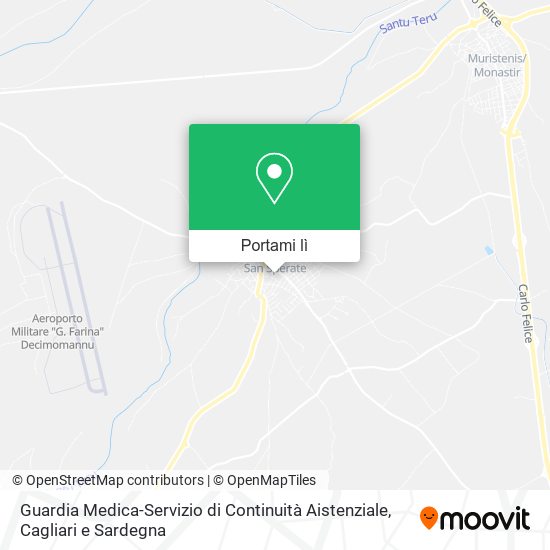 Mappa Guardia Medica-Servizio di Continuità Aistenziale