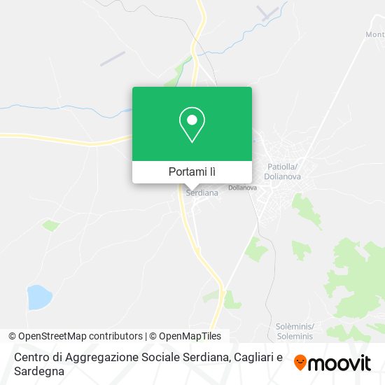 Mappa Centro di Aggregazione Sociale Serdiana