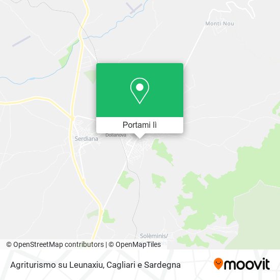 Mappa Agriturismo su Leunaxiu