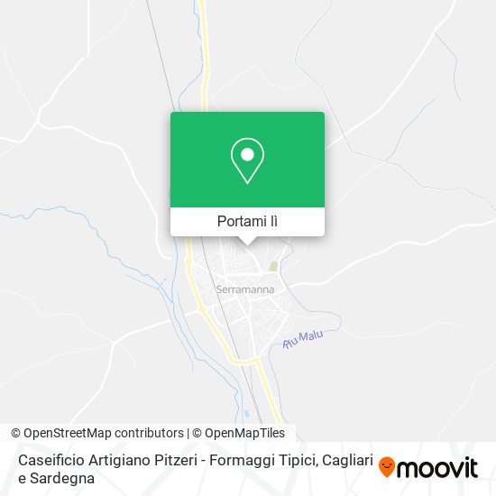 Mappa Caseificio Artigiano Pitzeri - Formaggi Tipici