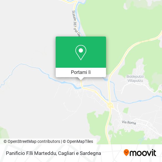 Mappa Panificio F.lli Marteddu
