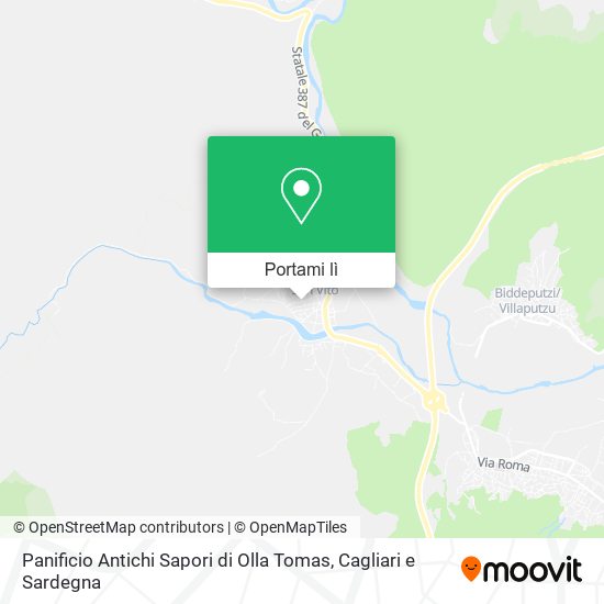 Mappa Panificio Antichi Sapori di Olla Tomas
