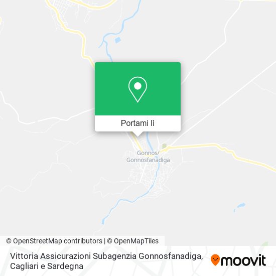 Mappa Vittoria Assicurazioni Subagenzia Gonnosfanadiga