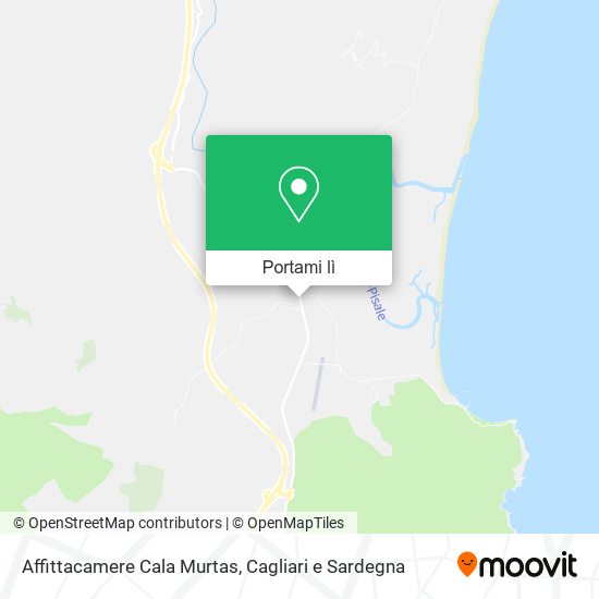 Mappa Affittacamere Cala Murtas