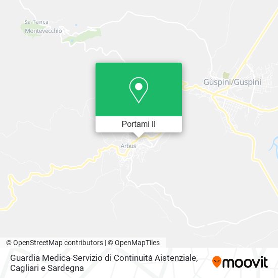 Mappa Guardia Medica-Servizio di Continuità Aistenziale