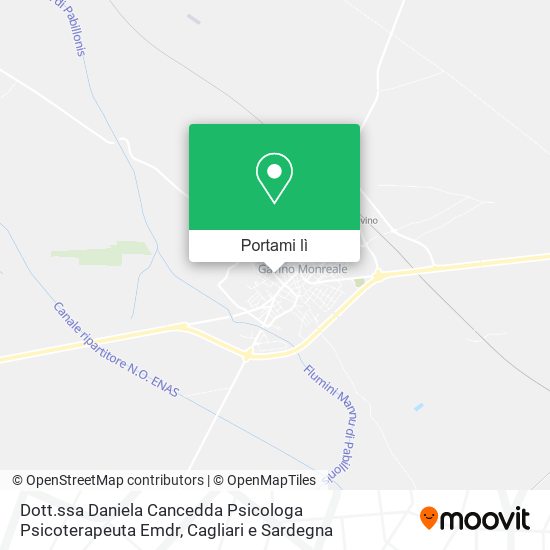 Mappa Dott.ssa Daniela Cancedda Psicologa Psicoterapeuta Emdr
