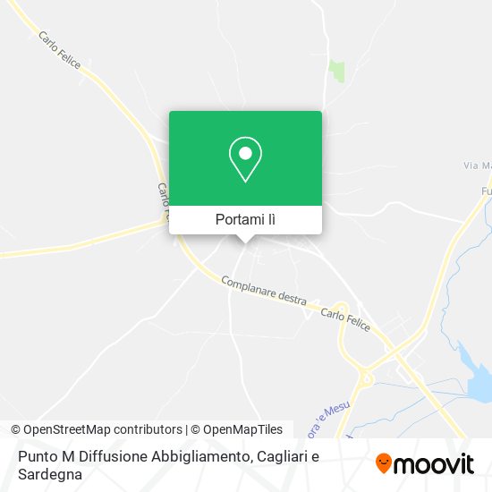 Mappa Punto M Diffusione Abbigliamento
