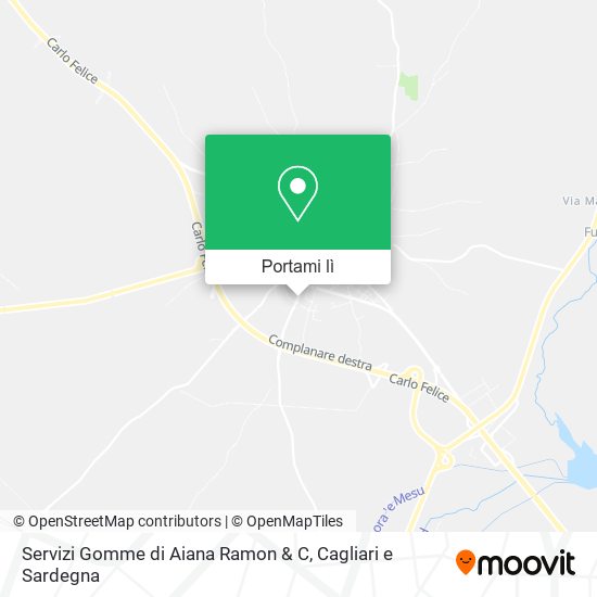 Mappa Servizi Gomme di Aiana Ramon & C