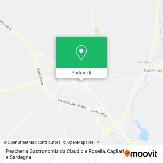 Mappa Pescheria Gastronomia da Claudio e Rosella