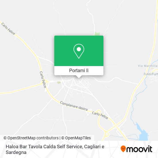 Mappa Haloa Bar Tavola Calda Self Service