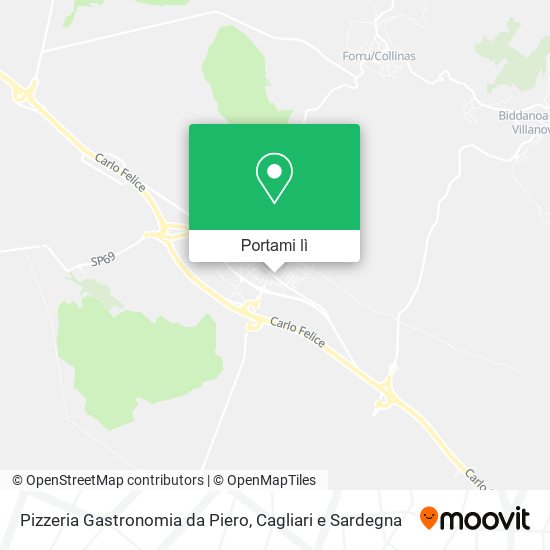 Mappa Pizzeria Gastronomia da Piero