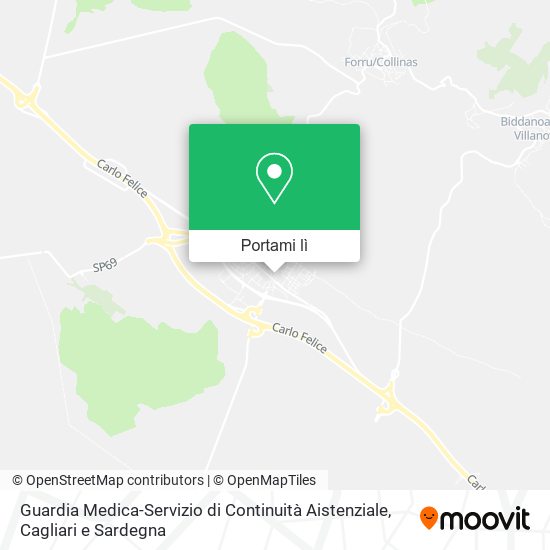 Mappa Guardia Medica-Servizio di Continuità Aistenziale