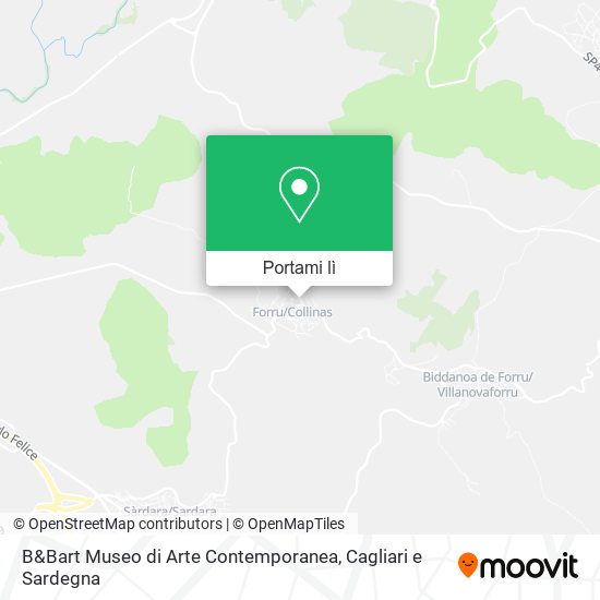 Mappa B&Bart Museo di Arte Contemporanea