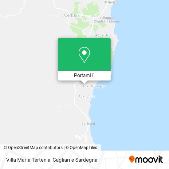 Mappa Villa Maria Tertenia