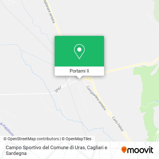 Mappa Campo Sportivo del Comune di Uras