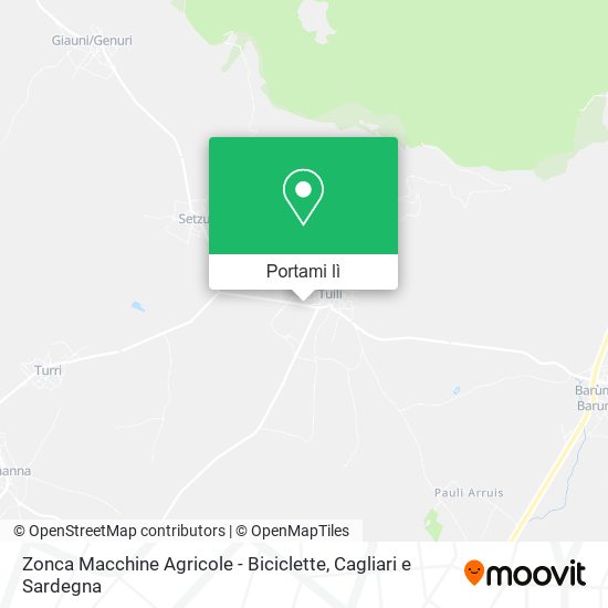 Mappa Zonca Macchine Agricole - Biciclette