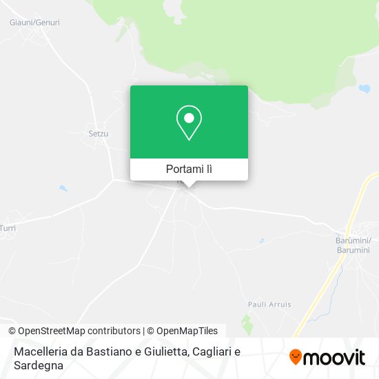 Mappa Macelleria da Bastiano e Giulietta