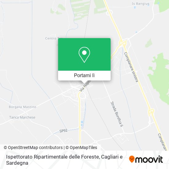 Mappa Ispettorato Ripartimentale delle Foreste