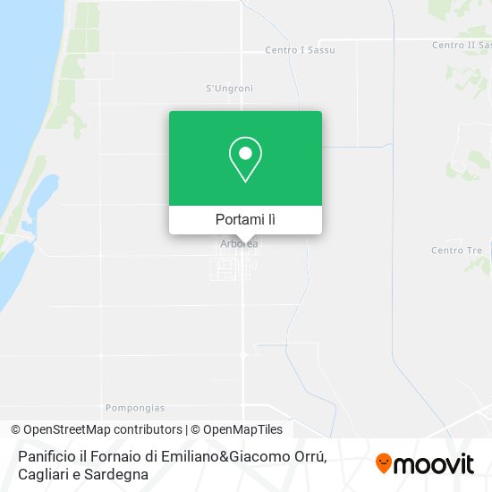 Mappa Panificio il Fornaio di Emiliano&Giacomo Orrú