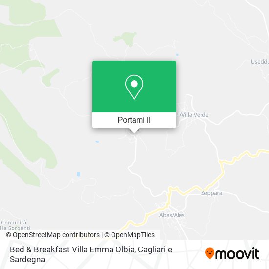 Mappa Bed & Breakfast Villa Emma Olbia