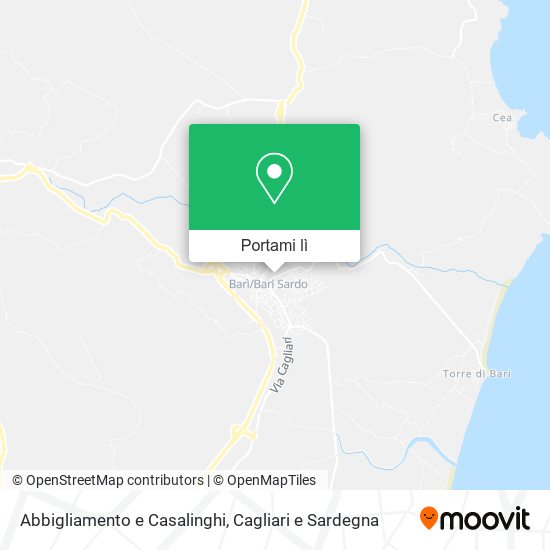 Mappa Abbigliamento e Casalinghi