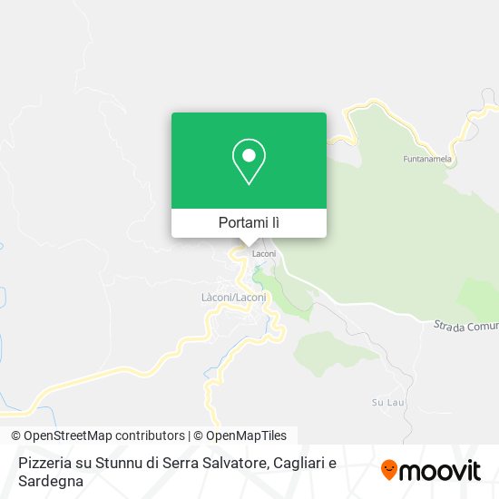 Mappa Pizzeria su Stunnu di Serra Salvatore