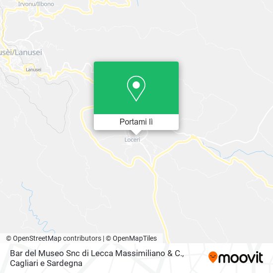 Mappa Bar del Museo Snc di Lecca Massimiliano & C.